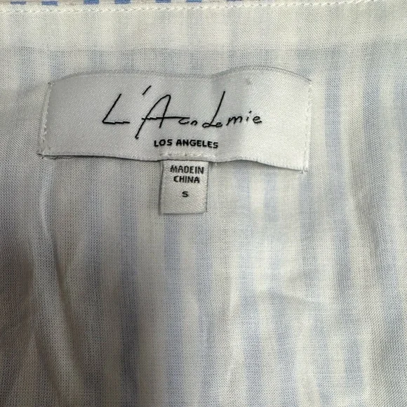 NWOT REVOLVE L’ACADEMIE The Catalina Top Sky Stripe S - Picture 9 of 9